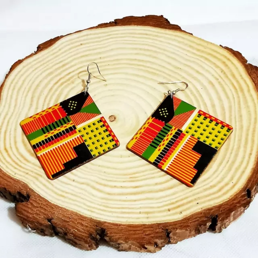 Kente Fabric earrings